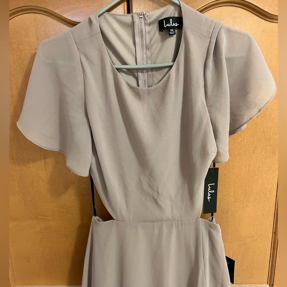 Garden Bliss Dusty Lavender Cutout Maxi Dress - Picture 4 of 4